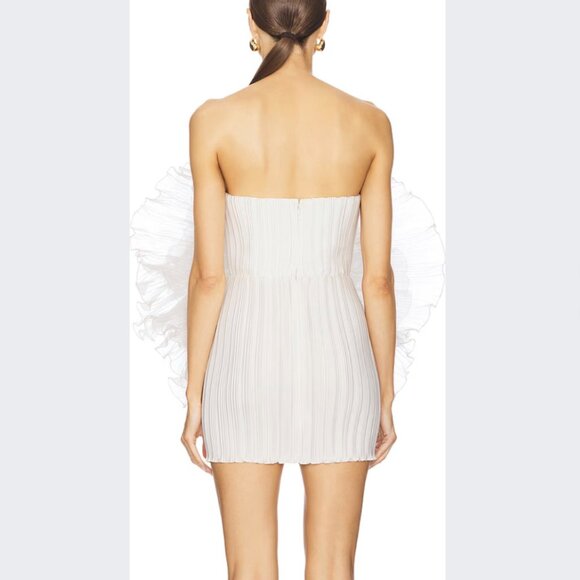 NWT L'idee Fleur Mini Dress | White | Size 6 | Bride Bachelorette Look - Picture 2 of 3
